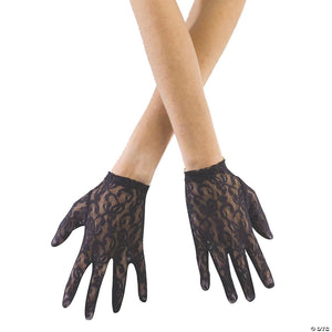 black lace gloves~fw8147bk