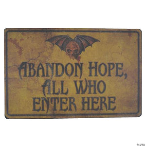 abandon hope all who enter halloween decoration~ss46457