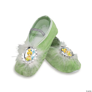 kids tinker bell green ballet slippers~dg18292