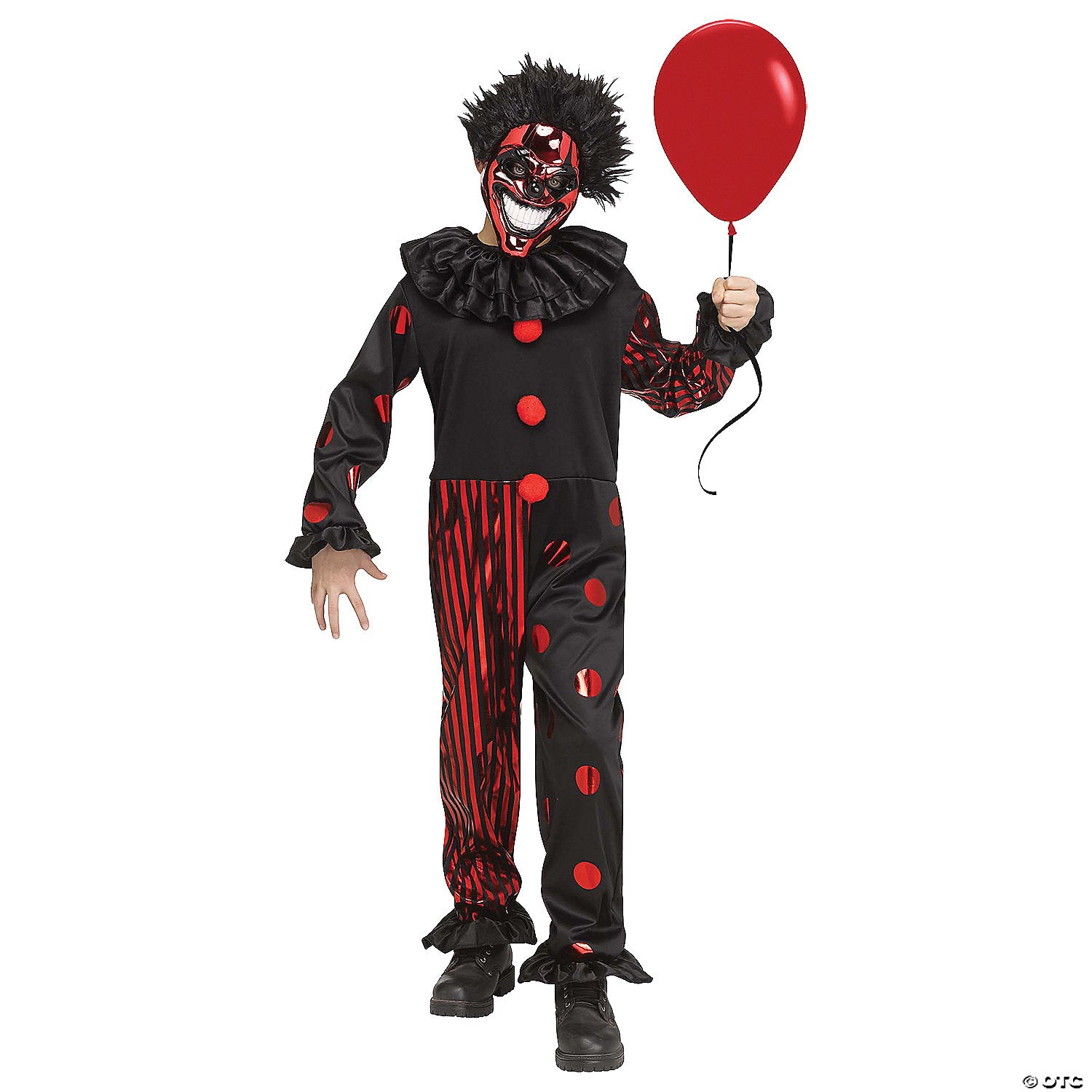 kids chrome clown costume medium~fw133042md-a02