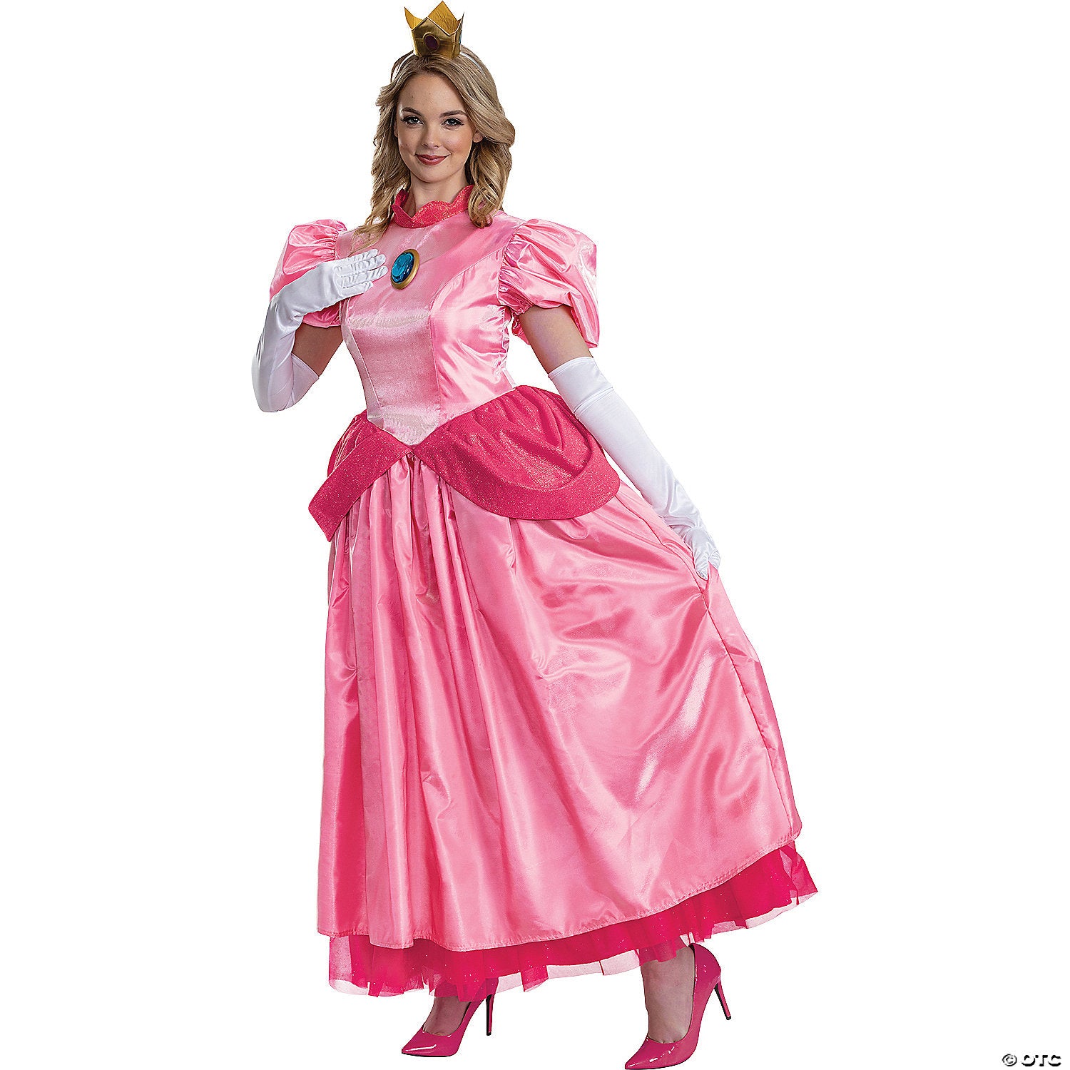 women s elevated super mario bros& 8482 princess peach costume medium 8 10~dg164589b
