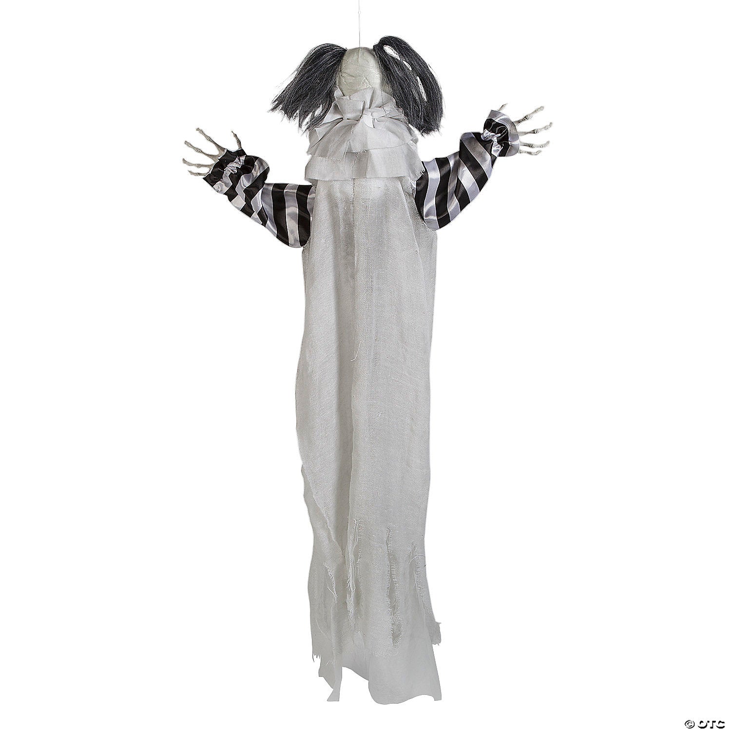4 black and white animated light up clown halloween decoration~atc00082-a01