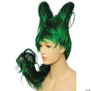 women s green hair sculpture wig~lw667bkgr