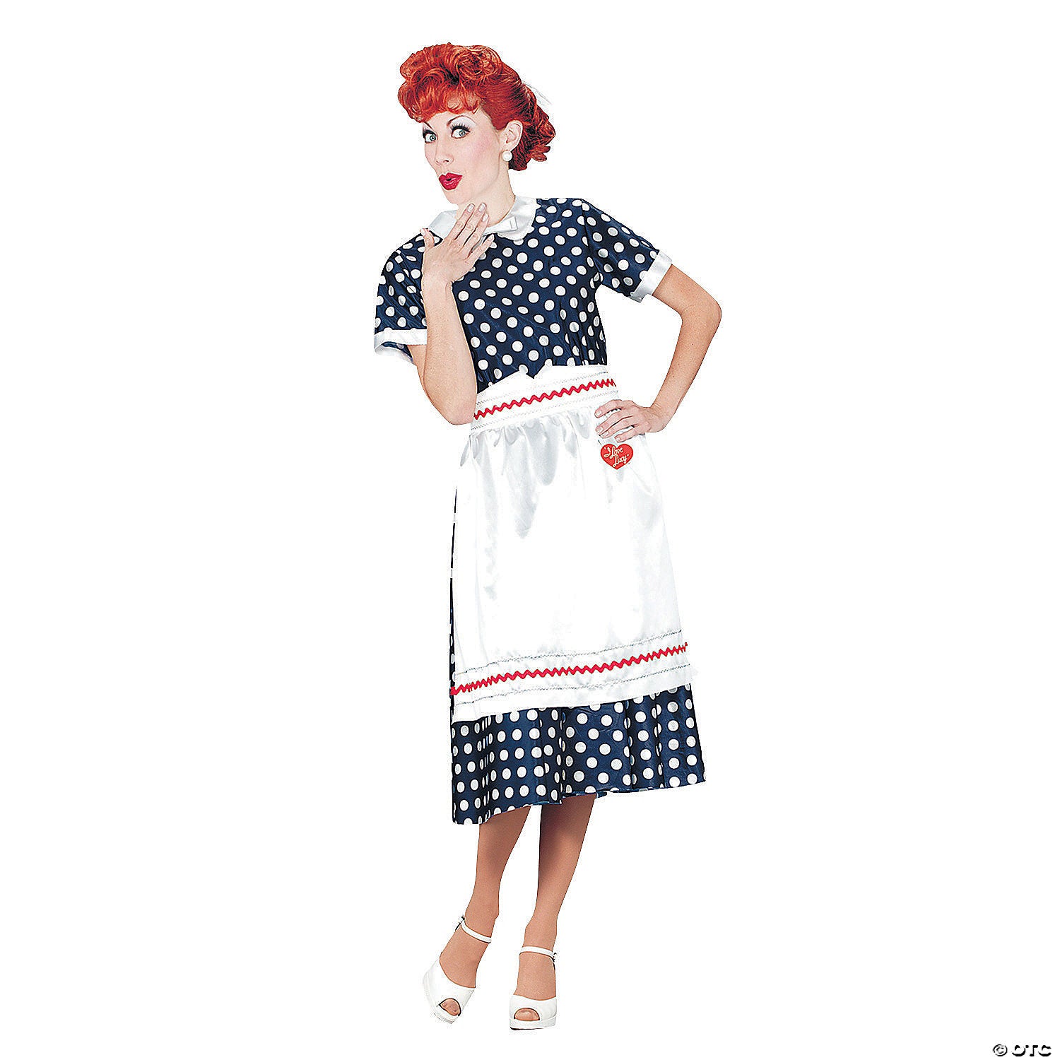 women& 8217 s i love lucy& 174 polka dot dress costume extra large~xr40111xl-a06