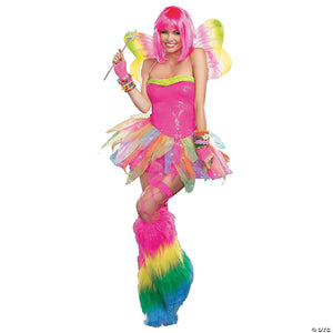 women& 8217 s rainbow fairy costume small~rl9566sm