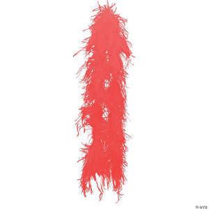 red ostrich boa~bb34rd