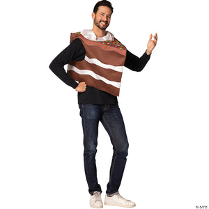 adults slice of chocolate cake costume~gc1672