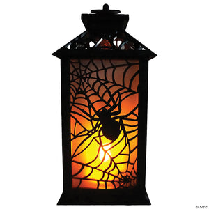 11 5 flaming led plastic lantern with spider halloween decoration~ss48046