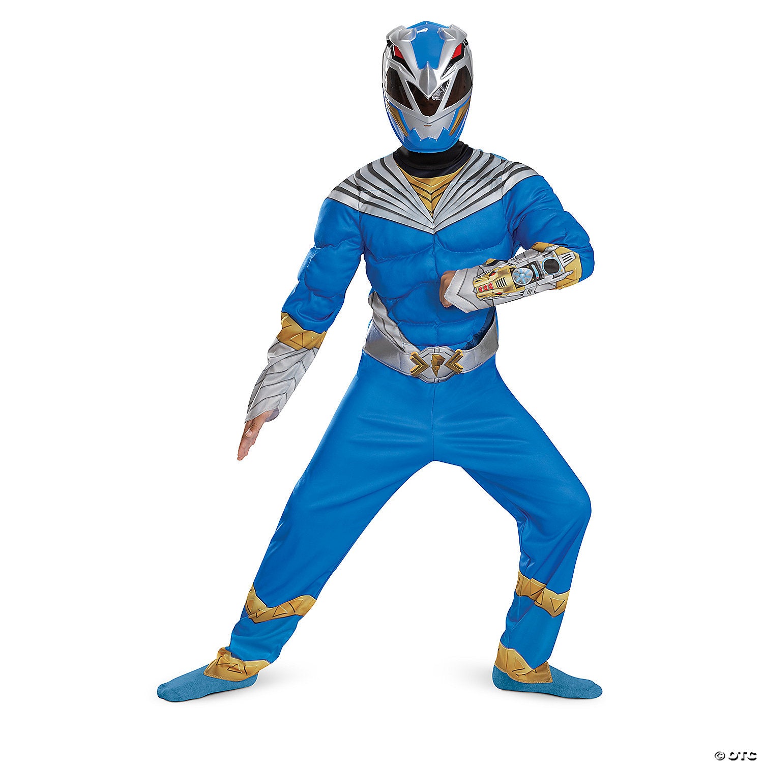 kids classic power rangers& 8482 cosmic fury blue ranger muscle costume small 4 6~dg167249l