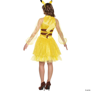 women s deluxe pikachu costume & 8211 & 160 small~dg90174t-a01