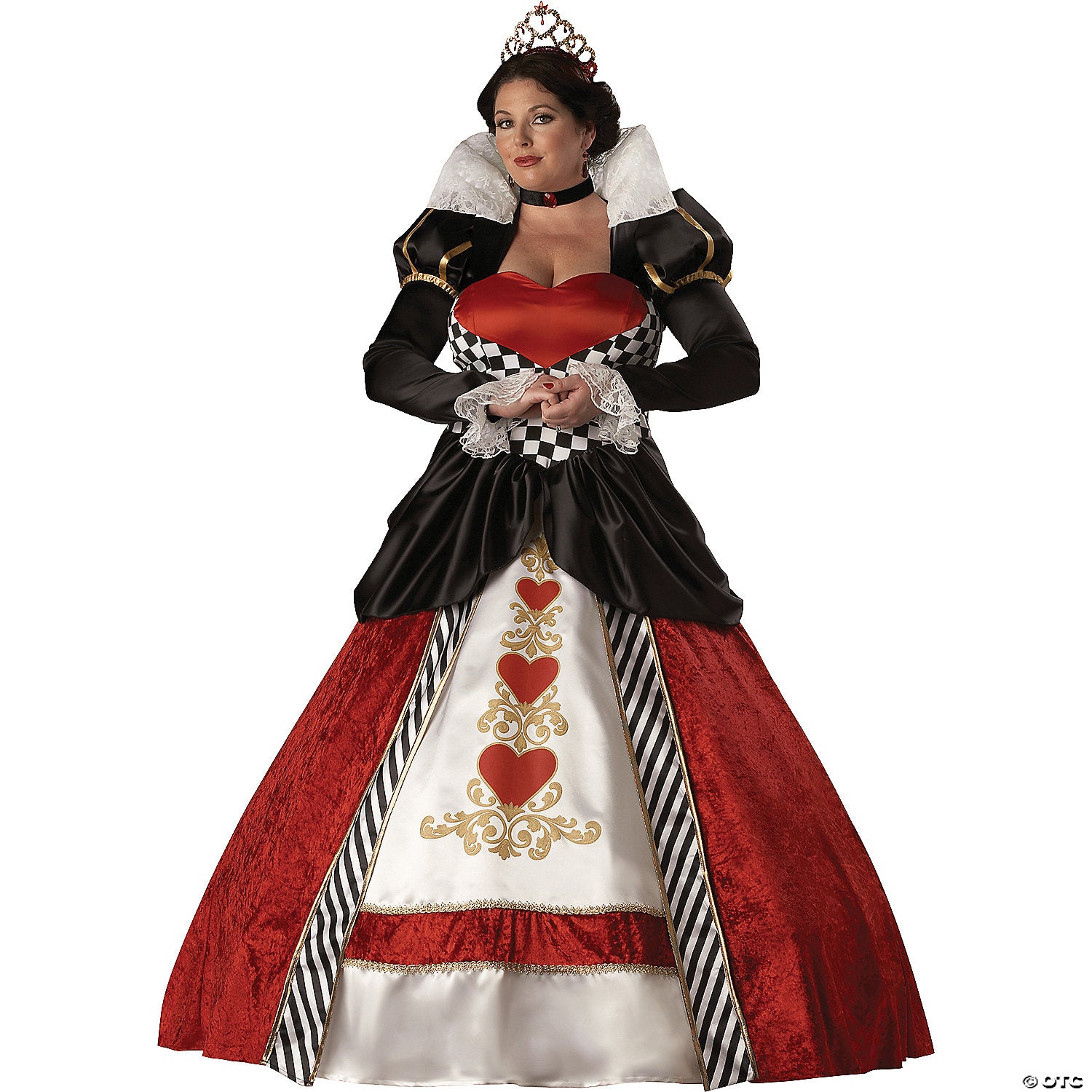 women s queen of hearts costume~ic5017xxl