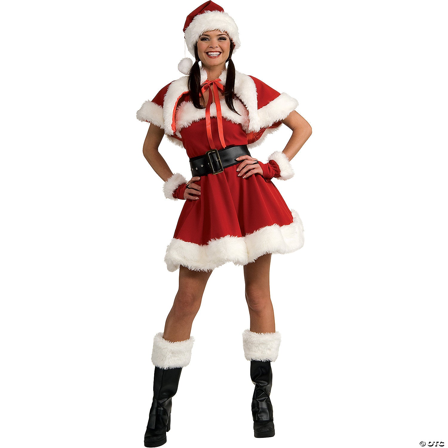 women s sexy velvet miss santa dress costume small~ru25535sm