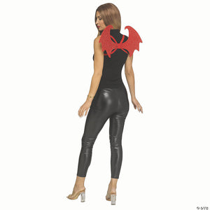 adults red rhinestone bling diva wings costume accessory~fw96961r