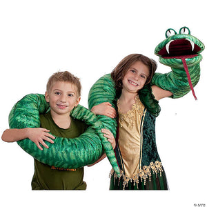 8 ft green snake puppet~hh112510-a01