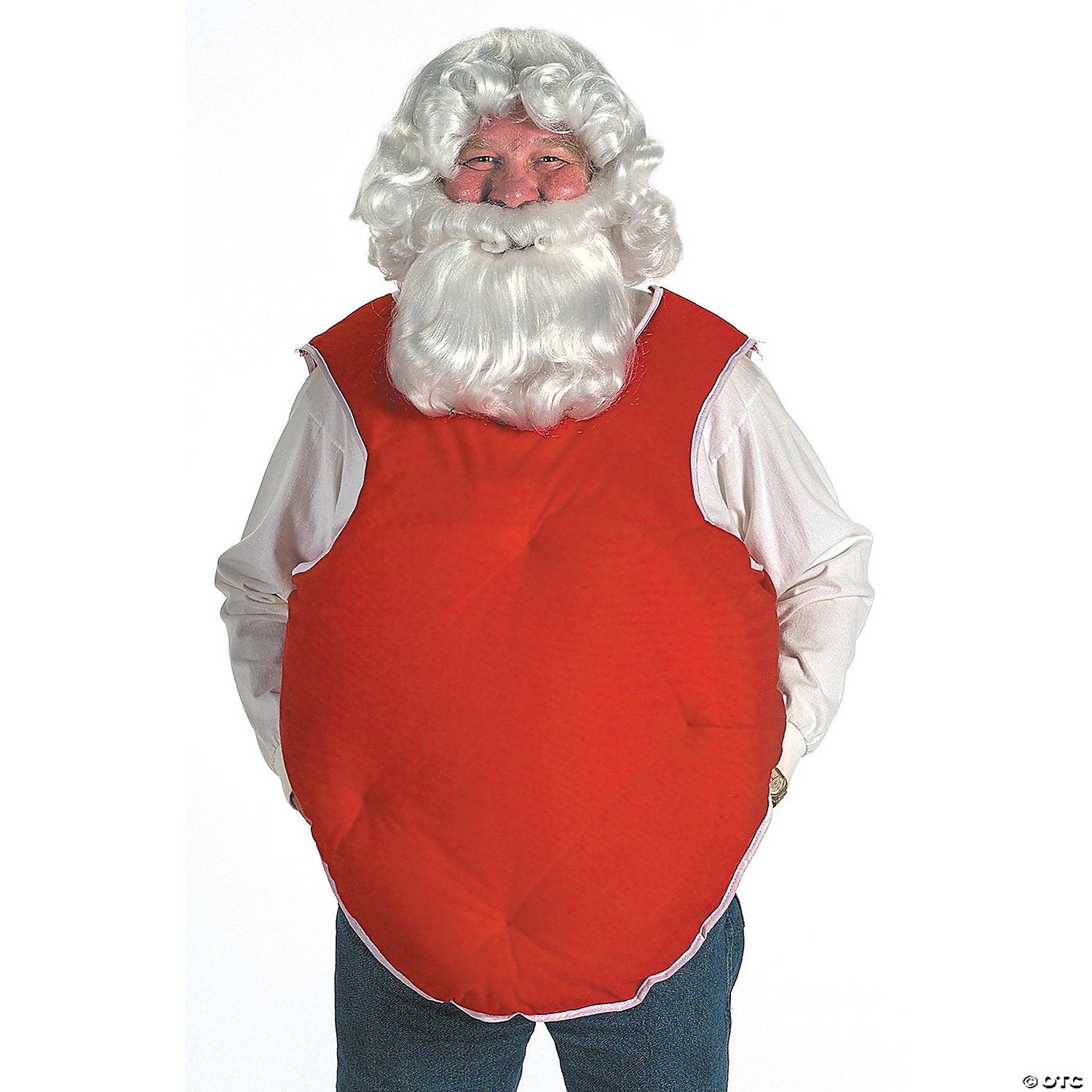 adults red santa belly suit stuffer~ae5930