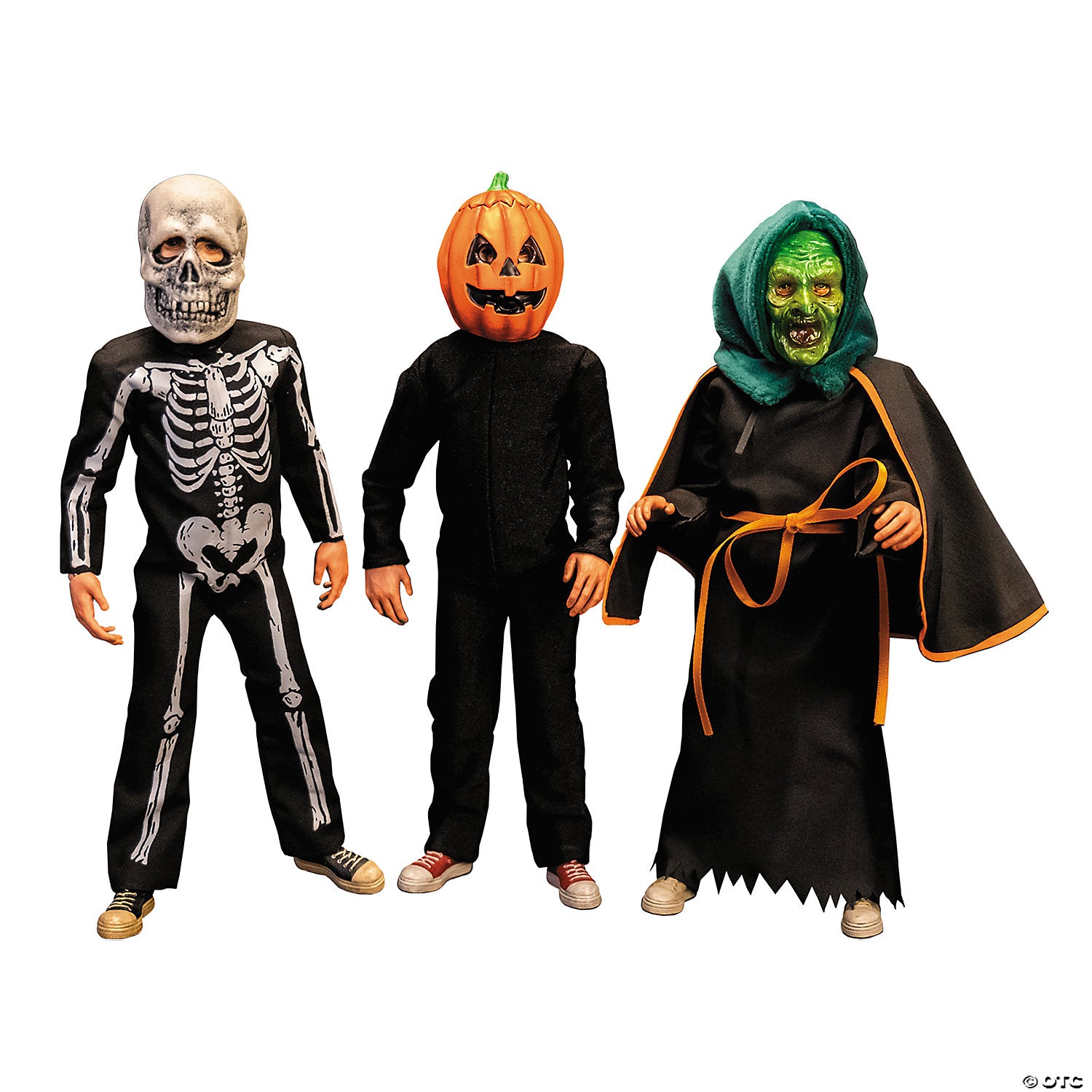 halloween 3 season of the witch& 8482 don post pumpkin skull & witch action figures~mattdp169-a01