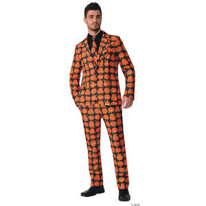 men s pumpkin suit costume extra large~fm73805