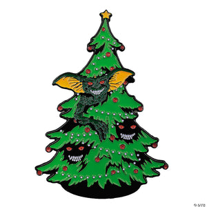 3 gremlins& 8482 christmas tree full color enamel pin~masfwb100