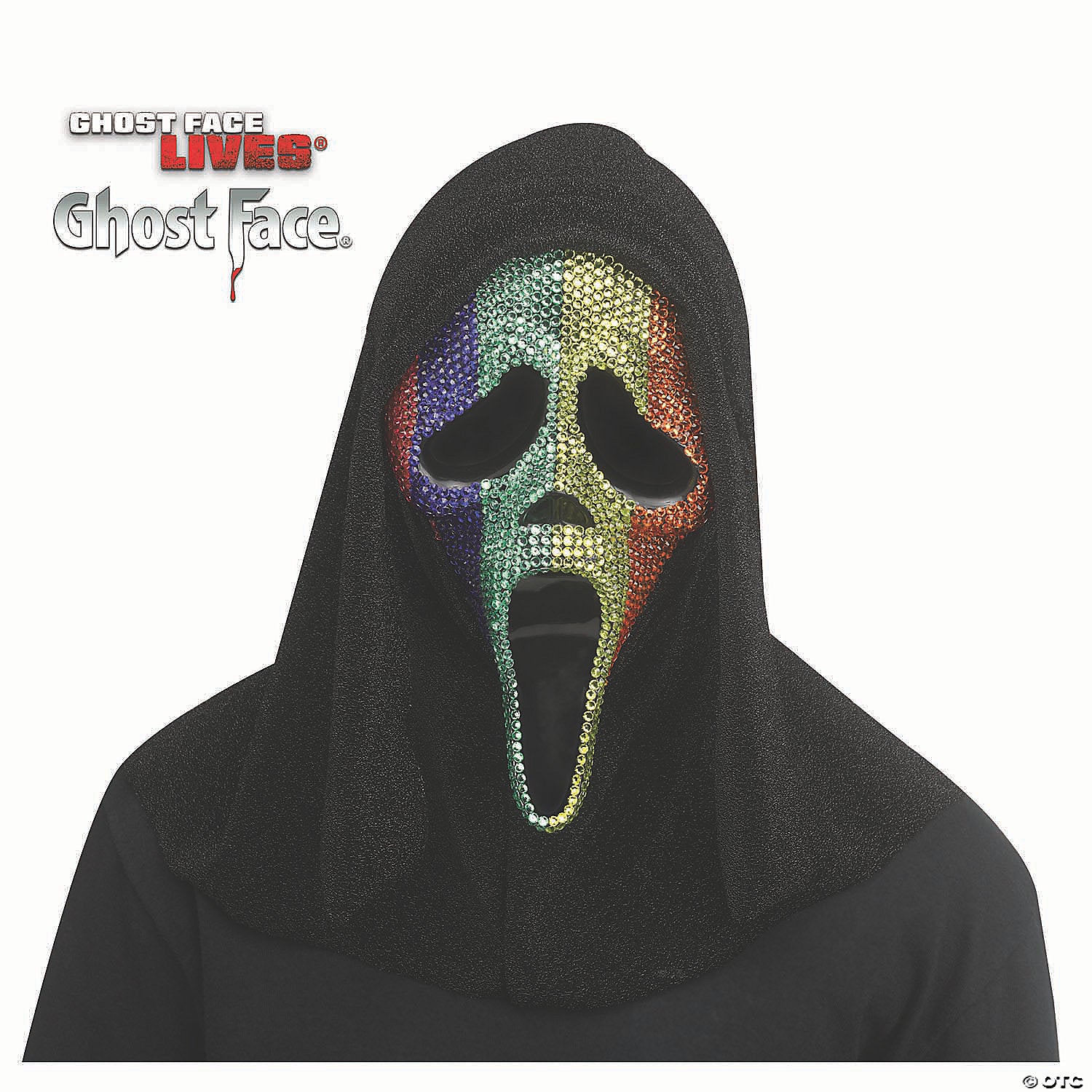 adults ghost face& 174 pride rhinestone bling full mask one size~fw95301