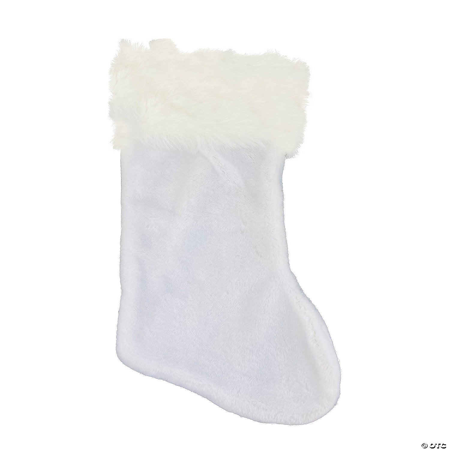 21 white santa christmas stocking~ae3221w