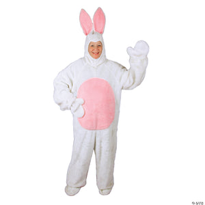 adult white easter bunny suit with bunny hood costume xl~ae1094xl