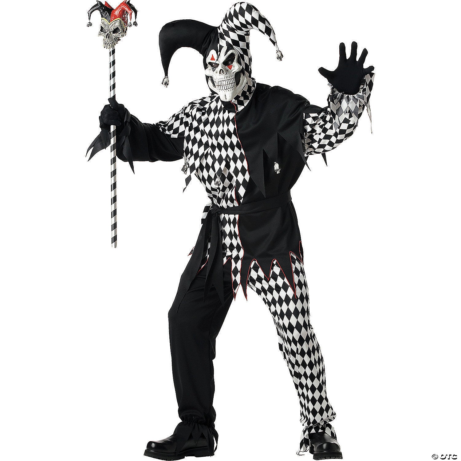 men s evil jester costume large~cc00928lg