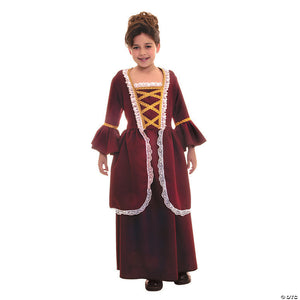 girl& 8217 s colonial dress costume medium~ur26230md