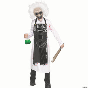 kids polyester mad scientist costume with mask large 12 14~fw133222l