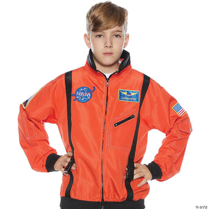 kid& 8217 s orange astronaut jacket halloween costume large~ur25727lg