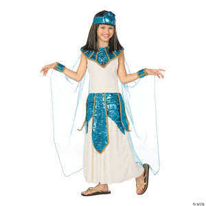 girl s blue & gold cleopatra costume~lf3160cmd