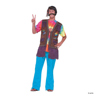 men s hippie peace vest standard~fm64063
