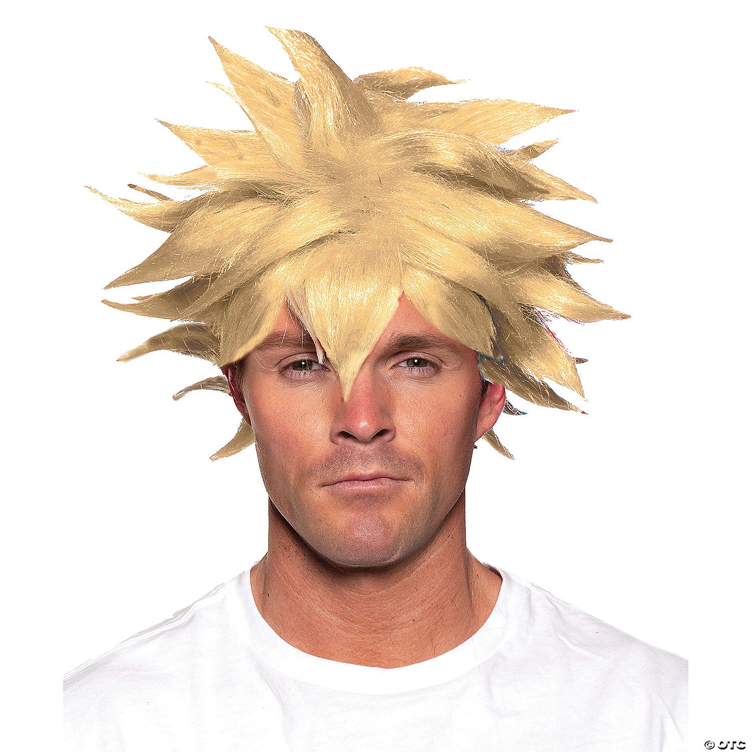 adults blonde spikey anim& 233 wig~ur30420