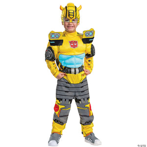 kids transformers& 8482 bumblebee adaptive costume medium~dg120559k