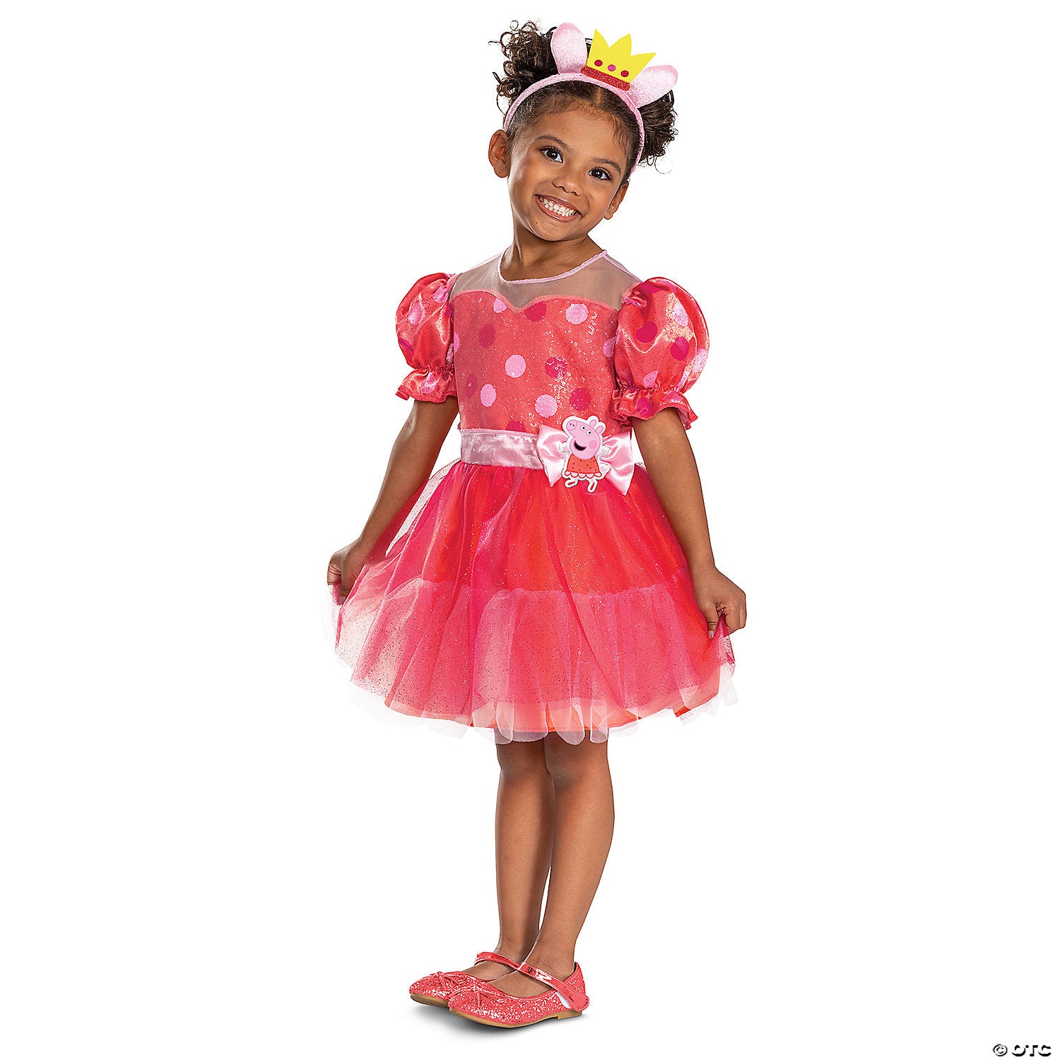 toddler peppa pig& 8482 20th anniversary peppa pig dress costume large 4 6x~dg162079l