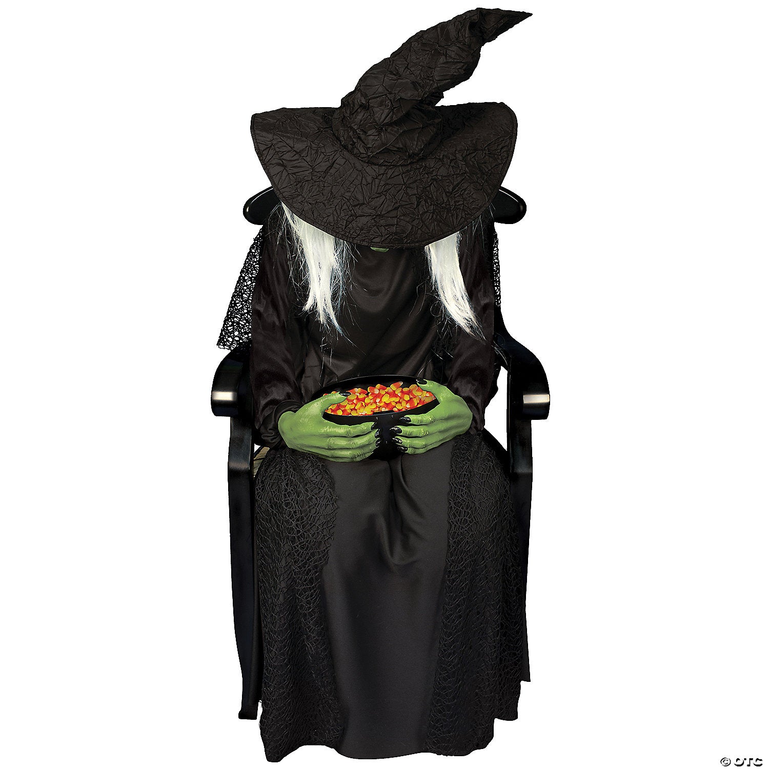 21 animated sitting witch halloween prop~tt58413-a01