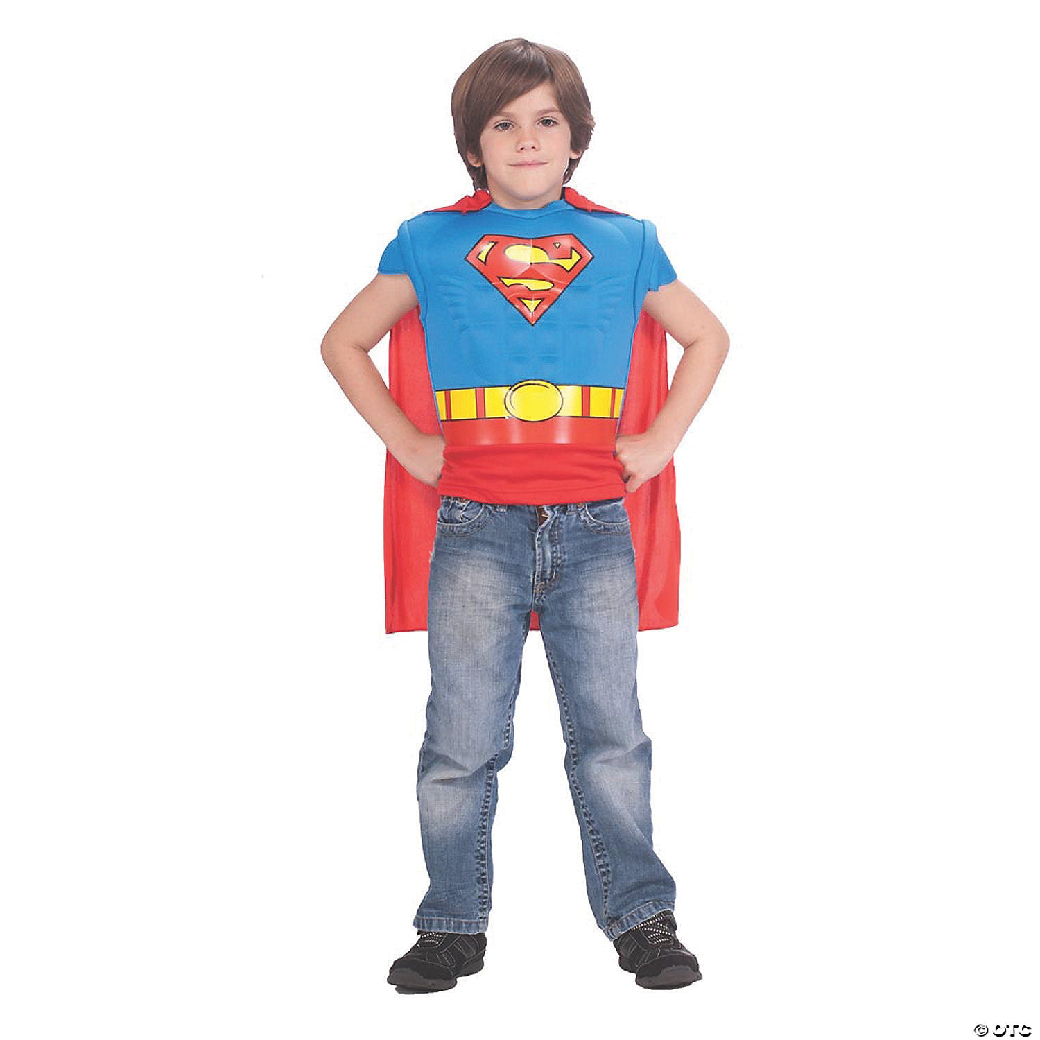 boy s superman muscle shirt cape costume~ru885101