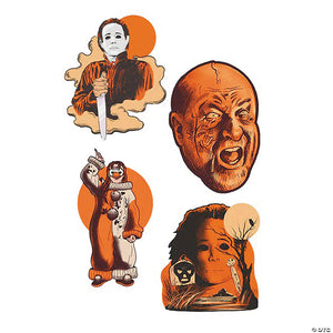 4 pc halloween 4 the return of michael myers& 8482 cutout wall decorations series 1~mamcti101