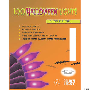 halloween lights purple 100 count~ma92pr