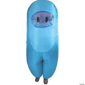 adults cyan inflatable crewmate killer costume~sh21155