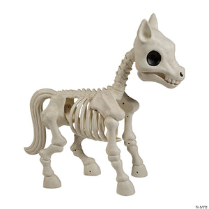 25 x 23 standing pony plastic skeleton halloween decoration~sew82842-a01