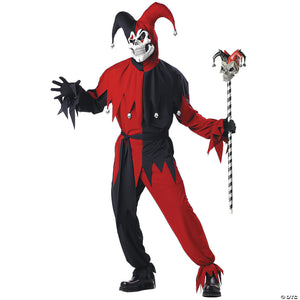 men s deluxe evil jester costume large~cc00746lg