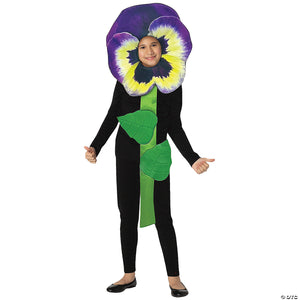 kids purple pansy flower costume~gc1166710