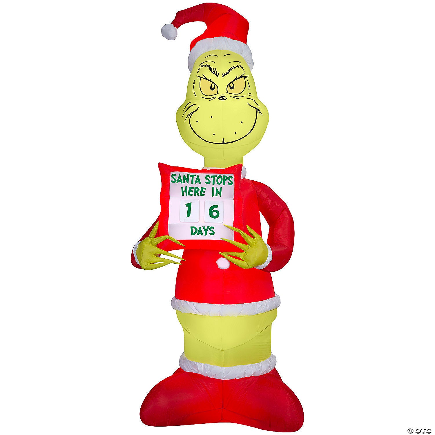 sup blowup inflatable giant grinch christmas countdown outdoor yard decoration~ss881538g-a02