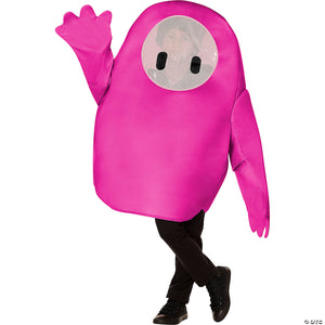 kids fall guys& 8482 pink polyester tunic pink costume fits up to size 14~fw107972