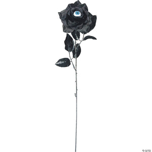 black rose with eye hairpin~ss74068