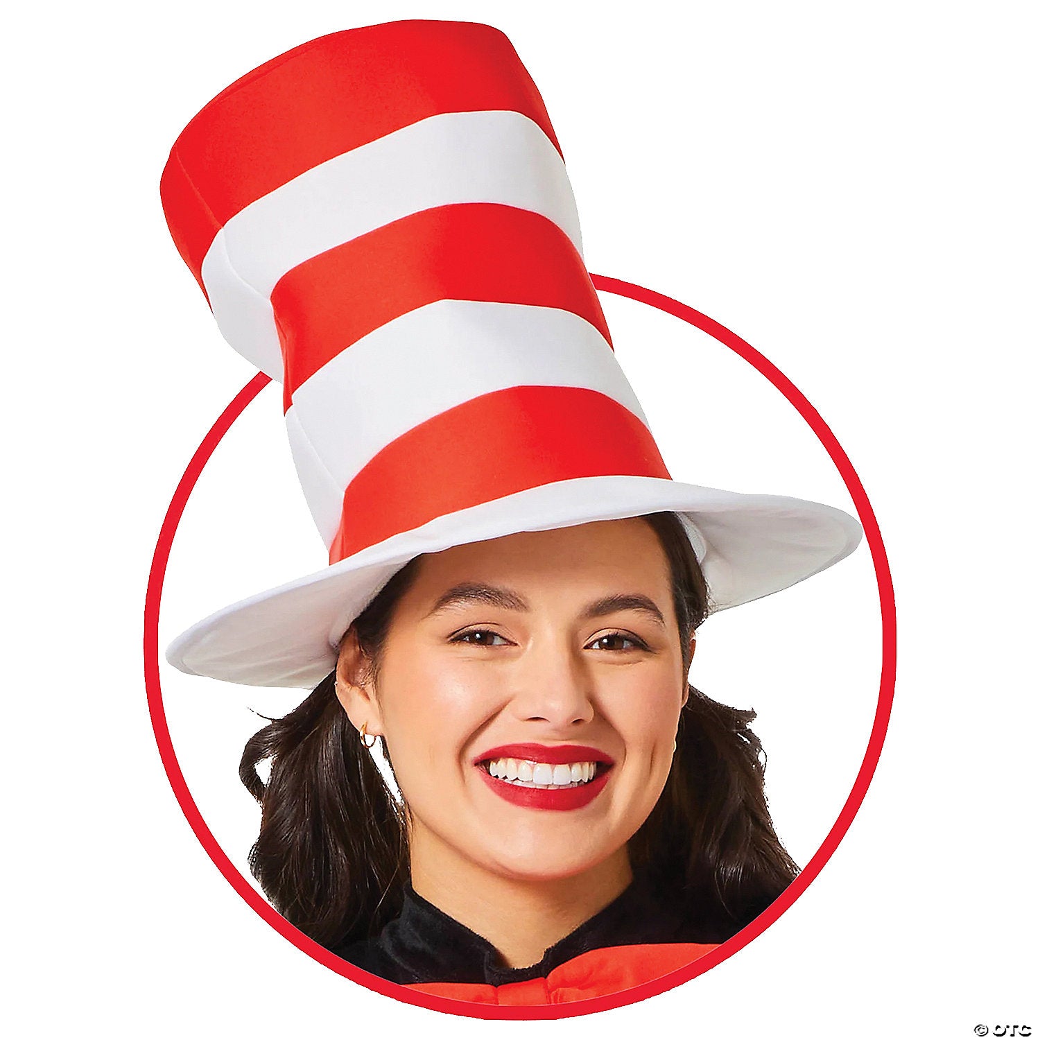 adults dr seuss& 8482 the cat in the hat& 8482 red & white hat~fw96948