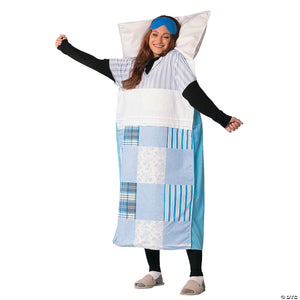 adults sleeping bed with pillow & comforter costume~gcr7805
