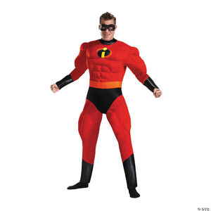 men s plus size deluxe muscle chest incredibles 2& 8482 mr incredible costume~dg5368c