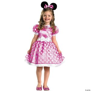 girl s pink classic minnie mouse costume~dg18921k-a01
