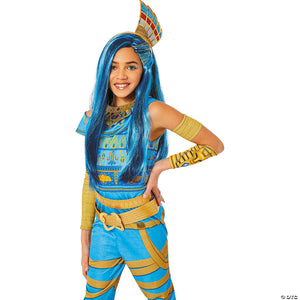 kids monster high& 8482 cleo de nile two tone polyester wig~fw92361n